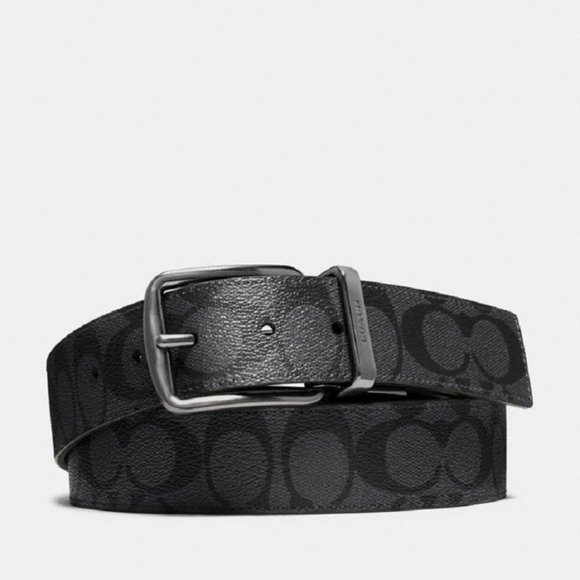 $128 *NEW* COACH MEN'S WIDE HARNESS CUT-TO-SIZE - Picture 1 of 2